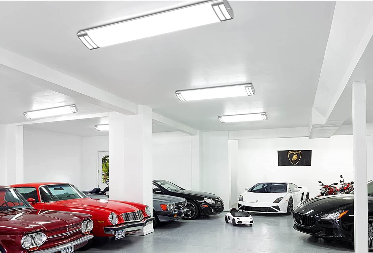 Overhead Led Garage Lights Installing Some “hex” Overhead Lights
