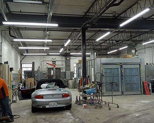 AntLux 8FT LED Shop Light for Garage, 72W 8000LM, 5000K, 8 Foot Ceiling Light Fixtures, Plug in, Fluorescent Tube Replacement for Workshop Warehouse Basement, Hanging Lighting with on/Off Pull Chain