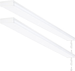 AntLux 4FT LED Shop Lights for Garage, 4 Foot LED Wraparound Light, 40W, 4400LM, 4000K Neutral White, 48 Inch Crystal LED Wrap Ceiling Lighting Fixtures, Hanging or Surface Mount, Plug and Play