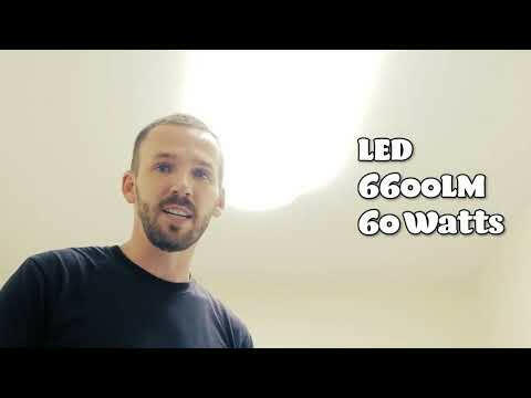 AntLux 4FT LED Puff Light Flush Mount 60W, 6600LM, 4000K, 4 Foot Integrated Low Profile LED Kitchen Light 48 Inch Linear Cloud Ceiling Lighting Fixtures, Fluorescent Tube Replacement, 2 Pack