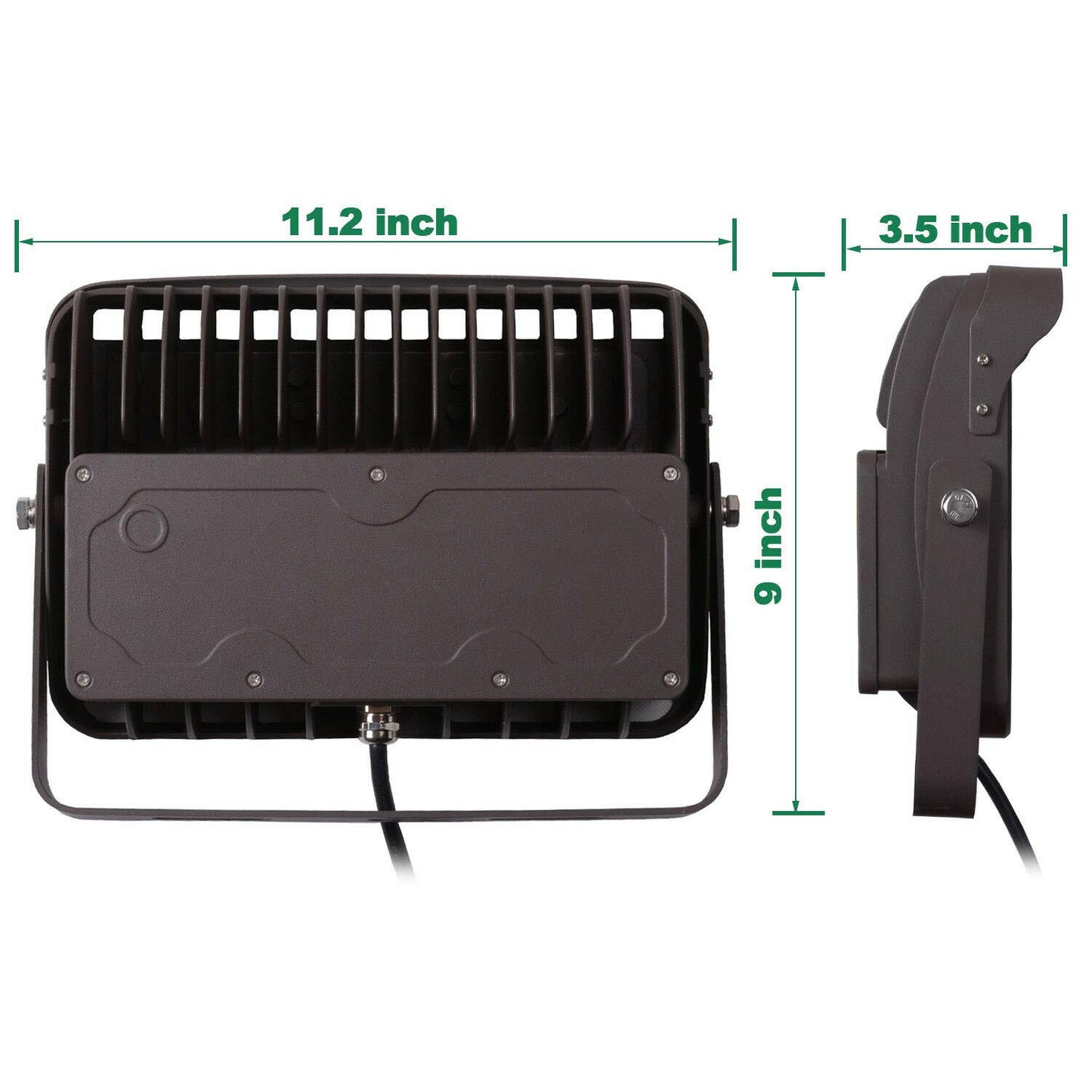 AntLux Outdoor LED Flood Lights 100W, 12600LM, 5000K Daylight White, Super Bright LED Floodlight, IP66 Waterproof Arena Perimeter and Security Lighting Fixture for Yard, Garden, Garage, Court