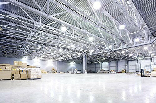 AntLux UFO LED High Bay Light 100W (400W HID/HPS Replacement), 12000 Lumens, Dimmable, US Plug, 5000K Daylight White, IP65 Waterproof Commercial Grade Area Warehouse Workshop Hanging Lighting Fixtures