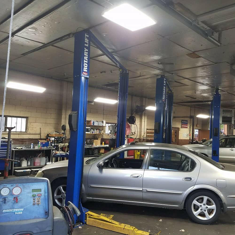 AntLux 2FT Linear LED High Bay Light Fixture, 110W (400W Fluorescent Equiv.), 13200lm, 5000K, Dimmable, Hanging Warehouse Shop Lights, Industrial Indoor Workshop Garage High Bay LED Lighting