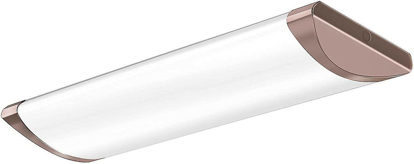 AntLux 2FT LED Light Fixture Flush Mount, 20W 2400LM, 4000K, 24 Inch LED Kitchen Lights, 2 Foot Low Profile LED Wraparound Shop Ceiling Lighting for Laundry Closet Garage, Fluorescent Tube Replacement