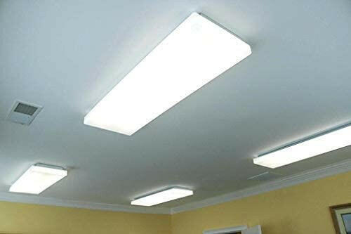 AntLux 60W LED Wraparound Office Light 4FT, 7200 Lumens, 4000K, 4 Foot Flush Mount LED Shop Lights, Wrap Around Ceiling Lighting Fixtures for Garage Workshop, Fluorescent Tube Replacement, 6 Pack