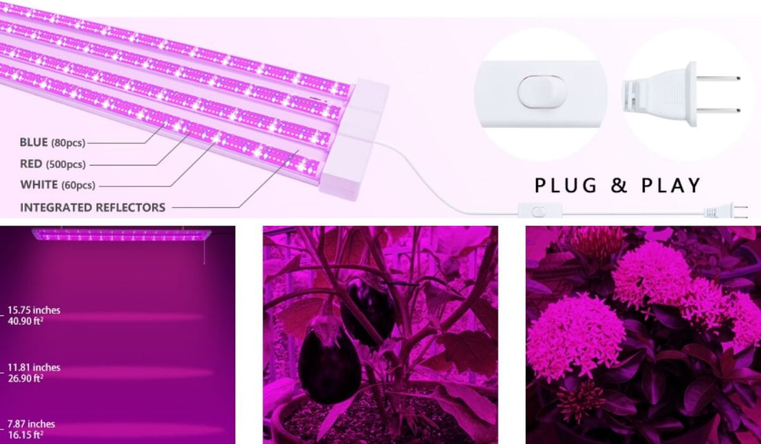 Best LED Grow Lights 4FT for Indoor Plant