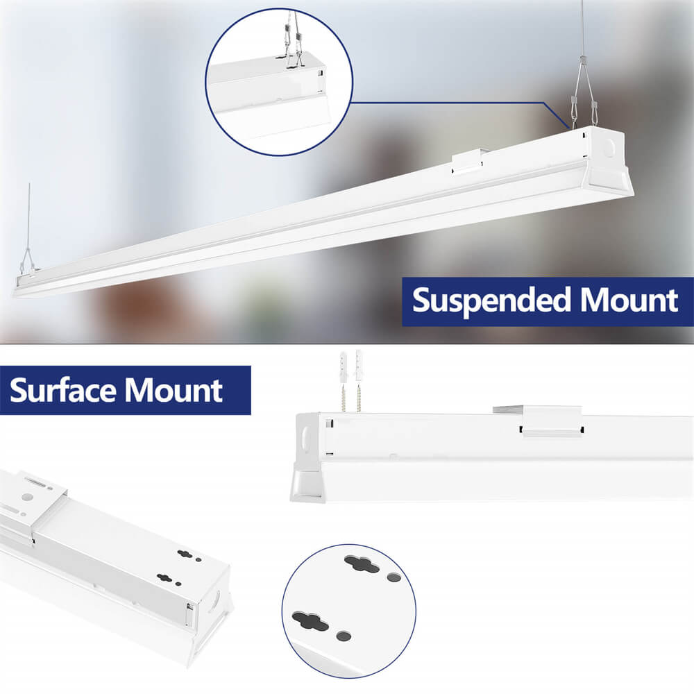 Led Hnaging Light ANTLUX 8FT LED Hanging Light Fixtures, Suspended Linear LED Lighting