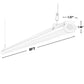 AntLux 8FT LED Light Fixture, 110W LED Strip Light [6-lamp F32T8 Fluorescent Equiv.], Compact Commercial 8 Foot Ceiling Light Fixture for Warehouse, 12000LM, 5000K, Energy Saving up to 4000W / 5Y, 8 Pack