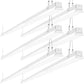 ANTLUX 8FT Suspended Linear LED Light Fixture, 110W LED Strip Light, 12200 LM, 5000K, 8 Foot Suspended Linear LED Lighting for Garage Warehouse Workshop, Fluorescent Tube Replacement