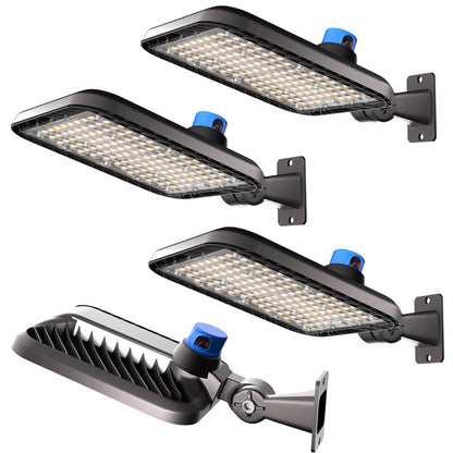 AntLux 150W LED Parking Lot Lights with Adjustable Arm Mount, 22500LM (150LM/W), 5000K, IP65 Waterproof - 4 Pack