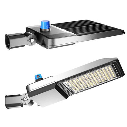 AntLux 420W LED Parking Lot Lights  with Slip Fitter Mount, 63000LM, IP65 5000K Outdoor LED Lighting Fixtures - 2 Pack