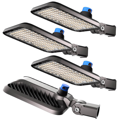 AntLux 240W LED Parking Lot Lights 36000LM 5000K Parking Lot Light with Slip Fitter Mount, IP65 Waterproof - 4 Pack