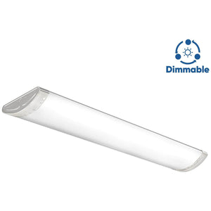 AntLux 4FT Dimmable LED Ceiling Light Fixtures(No Dimmers Required), 50W, 5500 Lumens, 4000K Neutral White, Dimmable