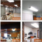 AntLux 4FT LED Office Lights, 1-10V 72W Dimmable LED Wraparound Light, 8600 Lumens, 4000K Neutral White, 4 Foot Flush Mount Wrap Garage Shop Light Fixtures Fluorescent Tube Replacement, 4 Pack