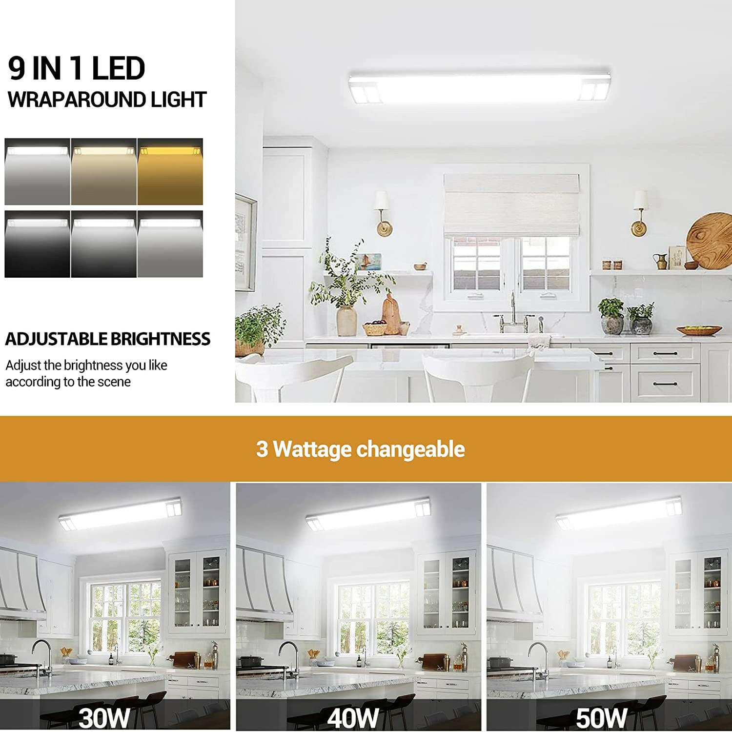 4 foot led light fixture sales for kitchen