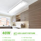 AntLux 4FT LED Wraparound Light Fixture, 40W 4500LM, 4000K Neutral White Flush Mount LED Ceiling Lights, 48 Inch Linear LED Kitchen Ceiling Lighting Fixtures, ETL Certified