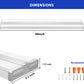 AntLux 4FT LED Wraparound Light Fixture 50W Ultra Slim Wrap Around Lights, 5500lm, 4000K, 4 Foot LED Shop Lights for Garage, Kitchen, Office, Gym, Surface or Suspended, Fluorescent Replacement, 2 Pack