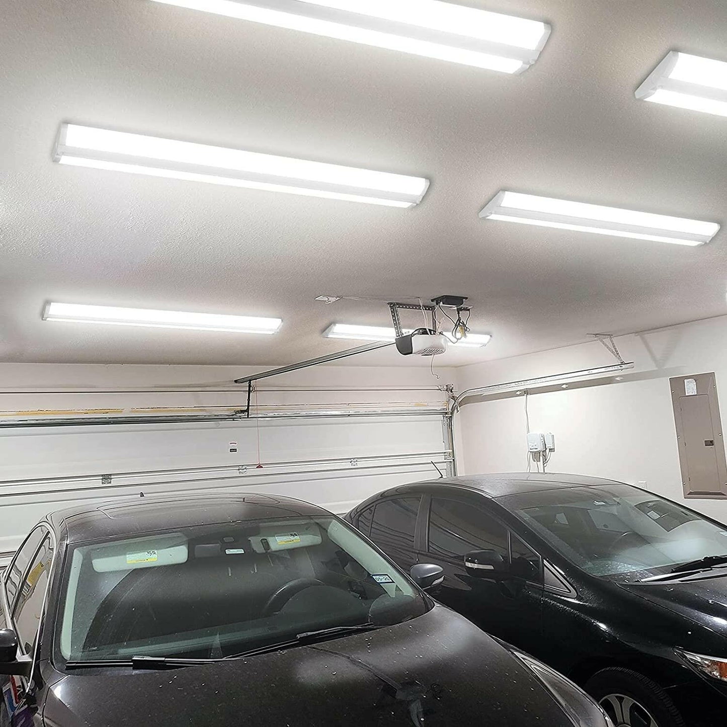 AntLux 4FT LED Wraparound Light Fixture 50W Ultra Slim LED Shop Lights for Garage, 5500 Lumens, 4000K Neutral White, No Glare, 4 Foot Flush Mount Office Ceiling Wrap Light for Workshop Kitchen, 8 Pack
