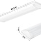 AntLux 4FT LED Wraparound Puff Lights, 50W/5500LM, 3 Color Temperature Dimmable LED Wrap Light, 4 Foot LED Flush Mount Ceiling Lights, 48 Inch LED Light Fixtures for Kitchen Laundry Office, 2 Pack