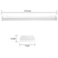 AntLux 4ft LED Garage Shop Lights, LED Wraparound Light Fixture 50W, 5500 Lumens, 4000K Neutral White, 4 Foot Integrated Low Profile Linear Flushmount Ceiling Lighting, 128W Fluorescent Replacement